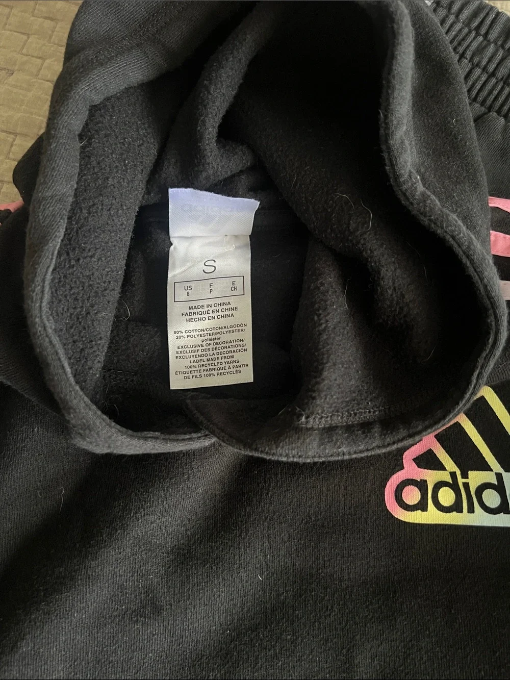 Girls Adidas sweatsuit. Size S